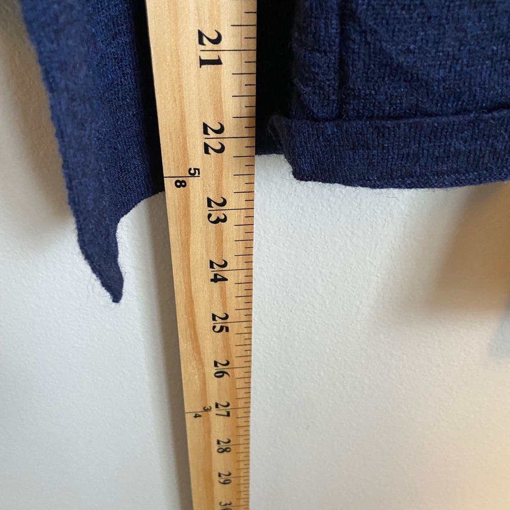 Eileen Fisher Navy Open-Front Lightweight Cardigan - Picture 3 of 7